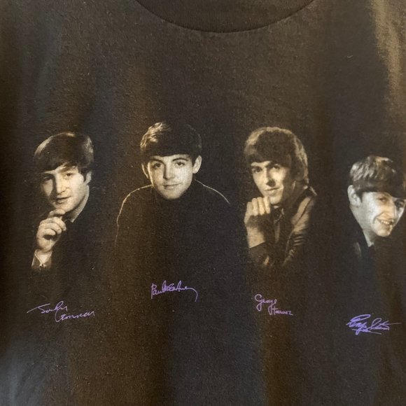 Vintage 90s Beatles T-shirt size L - Picture 3 of 5